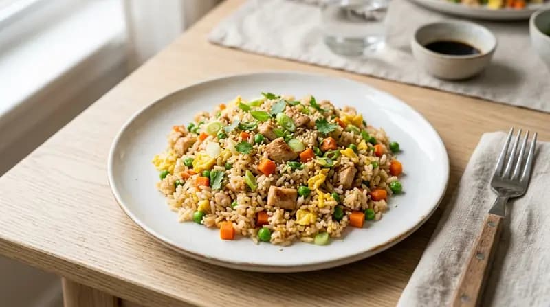 Riso saltato con pollo