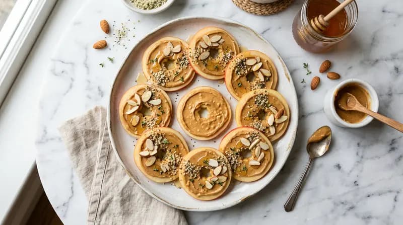 苹果花生酱切片