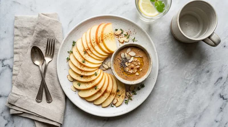 りんごとアーモンドバターのスナック