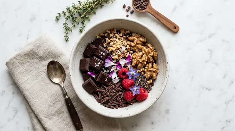 ダークチョコレートとクルミ