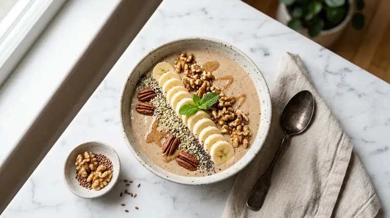 バナナとナッツのスムージー