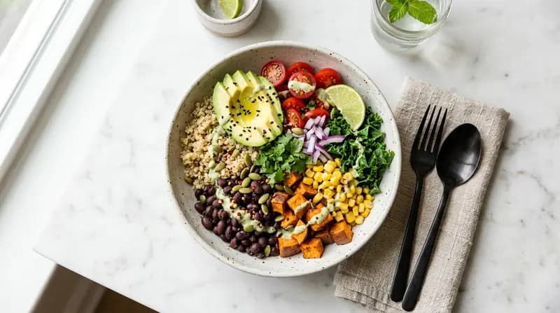 Power Bowl di Quinoa e Fagioli Neri