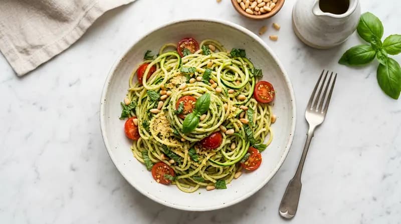 Pasta di Zucchine al Pesto