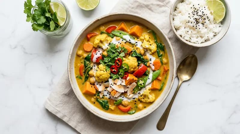 Curry di Verdure al Cocco