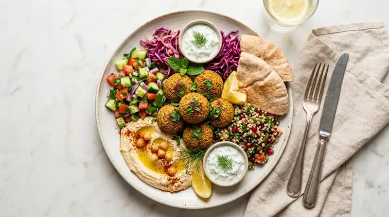 Piatto di Falafel Mediterraneo