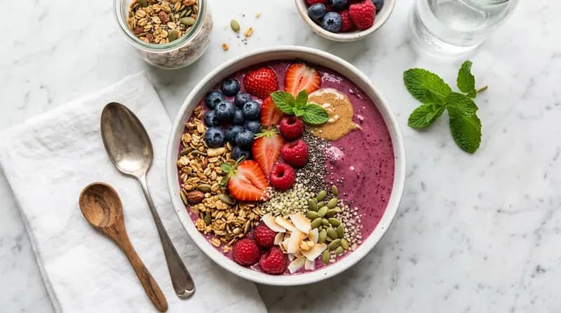 Smoothie Bowl ai Frutti di Bosco