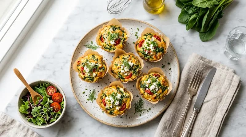 Muffin alle Uova e Spinaci