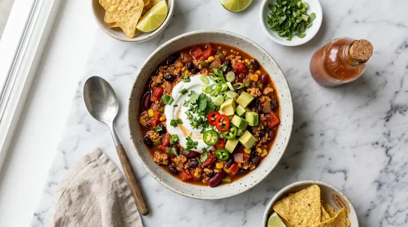 Chili di Tacchino e Fagioli