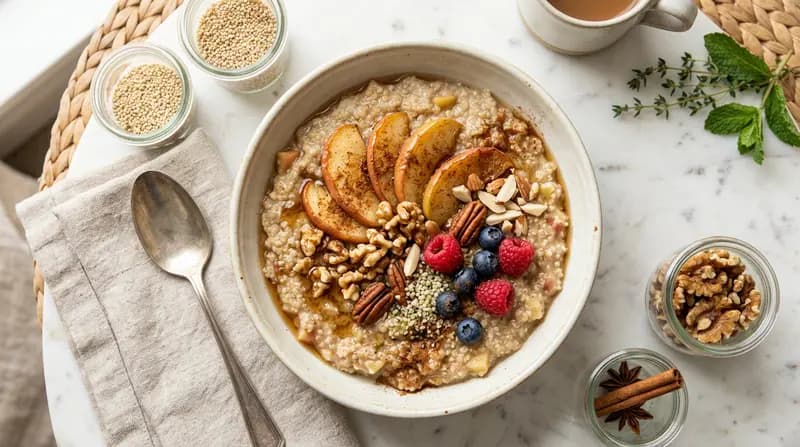 Porridge di Quinoa con Mela e Cannella