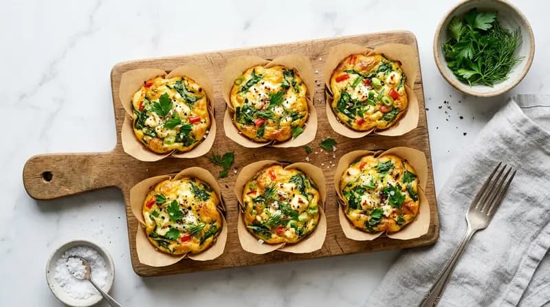 ほうれん草とフェタチーズのエッグマフィン