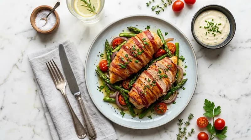 Petto di Pollo Avvolto nel Bacon