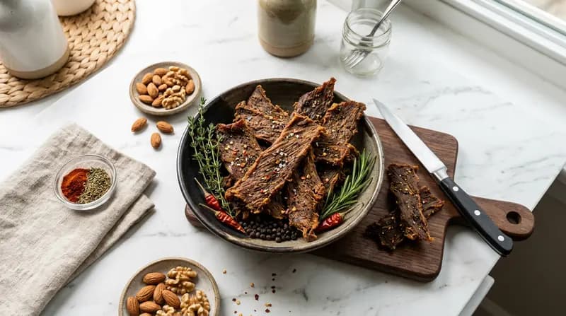 砂糖不使用のビーフジャーキー