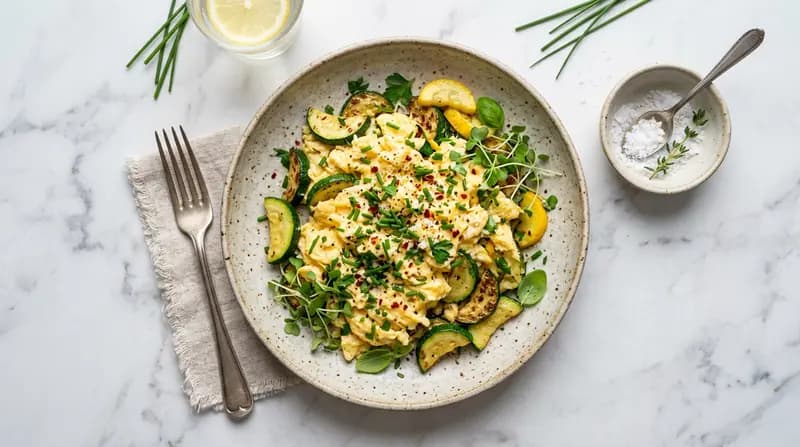 Uova Strapazzate con Zucchine