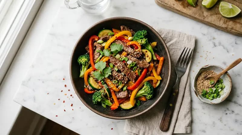 牛肉とピーマンの炒め物