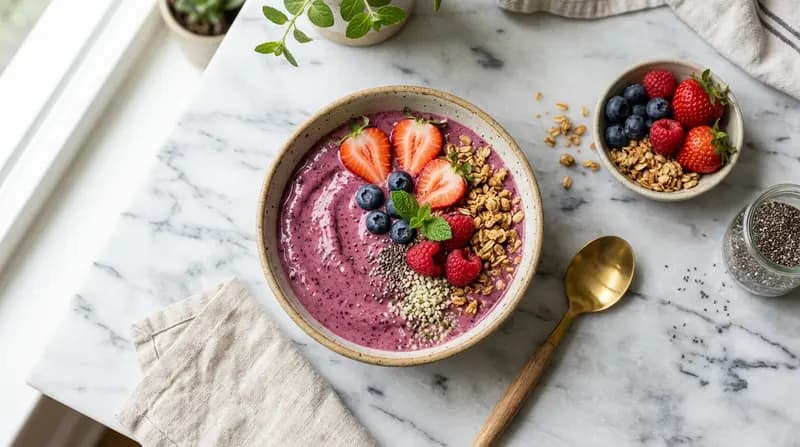 ベリープロテインスムージー