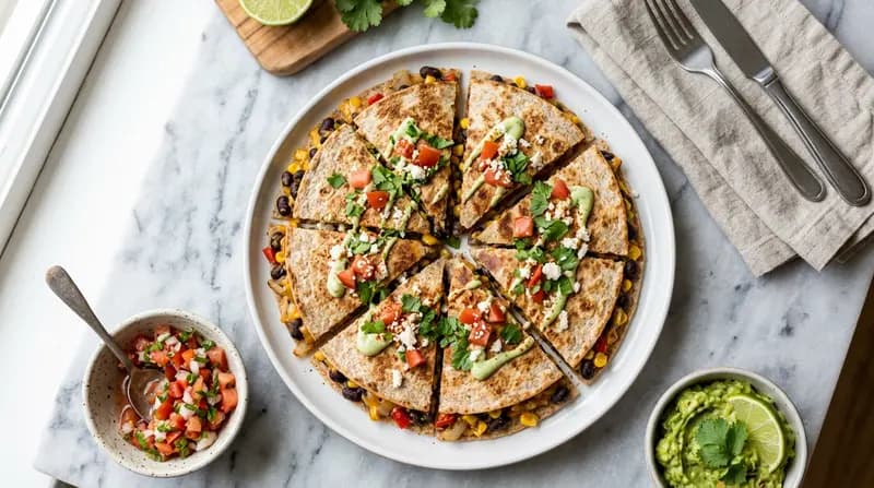 Quesadilla aux haricots noirs