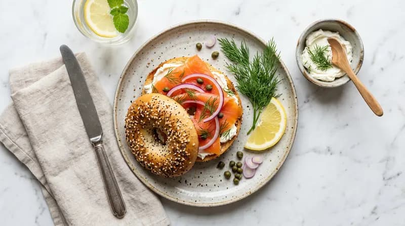 Bagel au saumon fumé