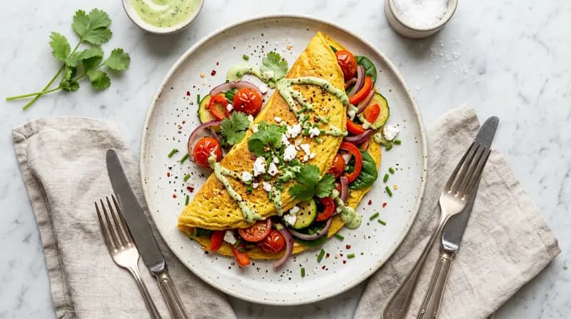 Omelette di Farina di Ceci