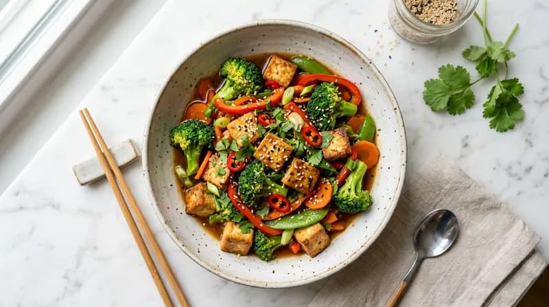 Sauté de tofu au brocoli