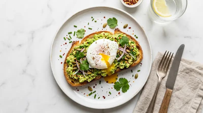 Avocado Toast con Uovo in Camicia
