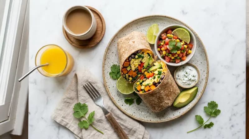 Burrito Vegetariano per Colazione