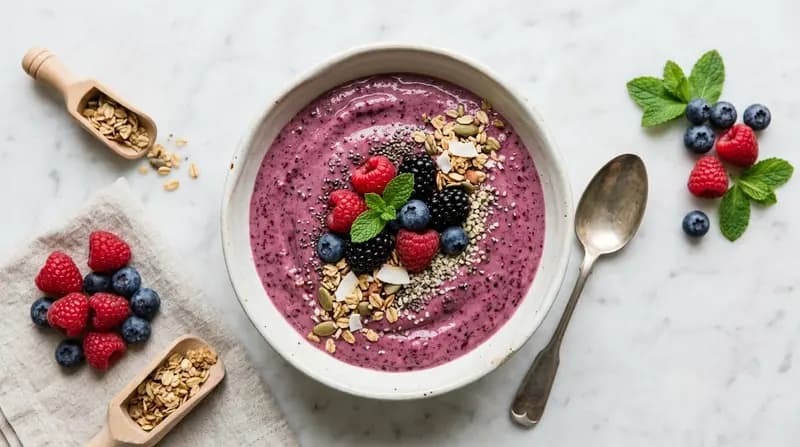 Smoothie Proteico ai Frutti di Bosco