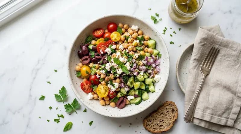 Insalata di ceci mediterranea