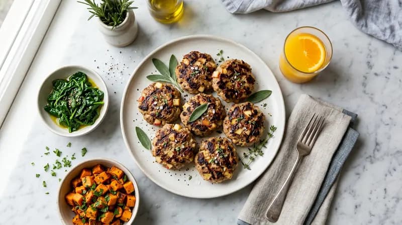 Hamburger di Tacchino e Mela per Colazione