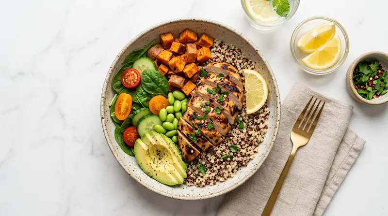 Grilled Chicken Quinoa Bowl