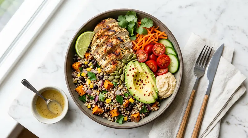 Grilled Chicken and Quinoa Power Bowl