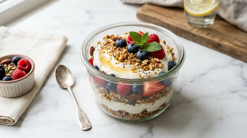 Greek Yogurt and Granola Parfait