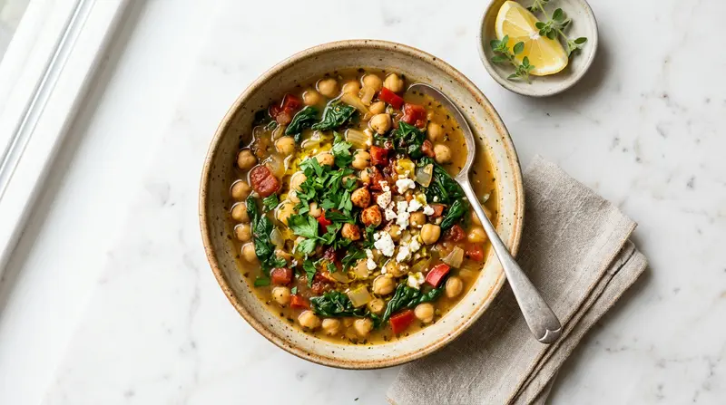 Mediterranean Chickpea and Spinach Stew