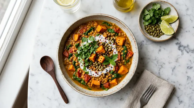Lentil and Sweet Potato Curry