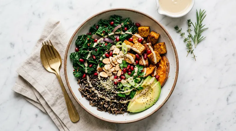 Wild Rice Bowl with Tempeh and Kale