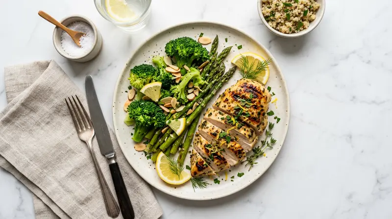 Lemon Herb Chicken with Broccoli