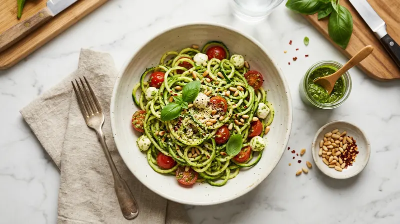 Zucchini Noodles with Pesto