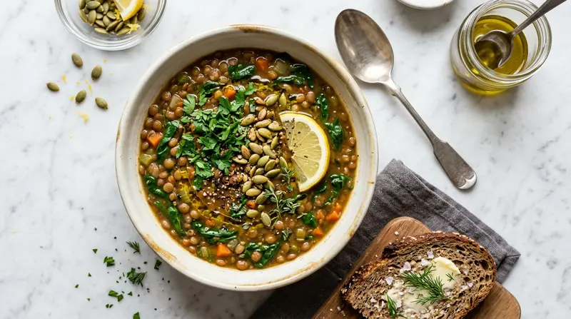 Lentil and Spinach Soup