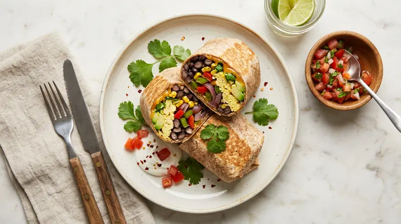 Black Bean Breakfast Burrito