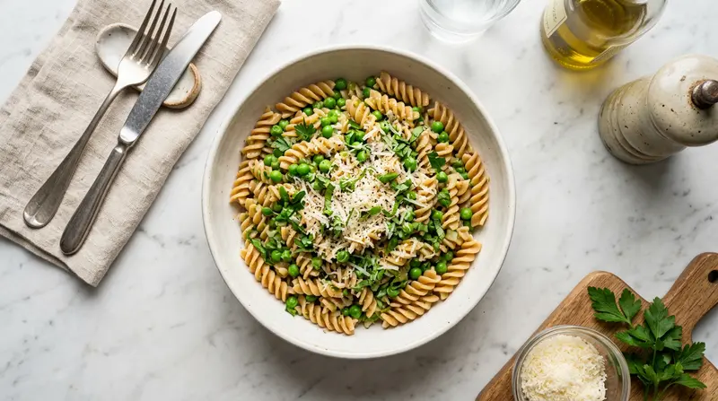 Pasta with Peas and Parmesan