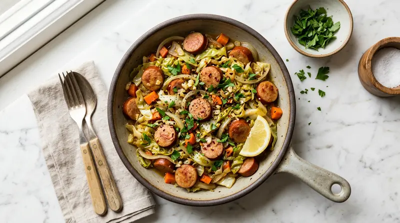 Cabbage and Sausage Skillet