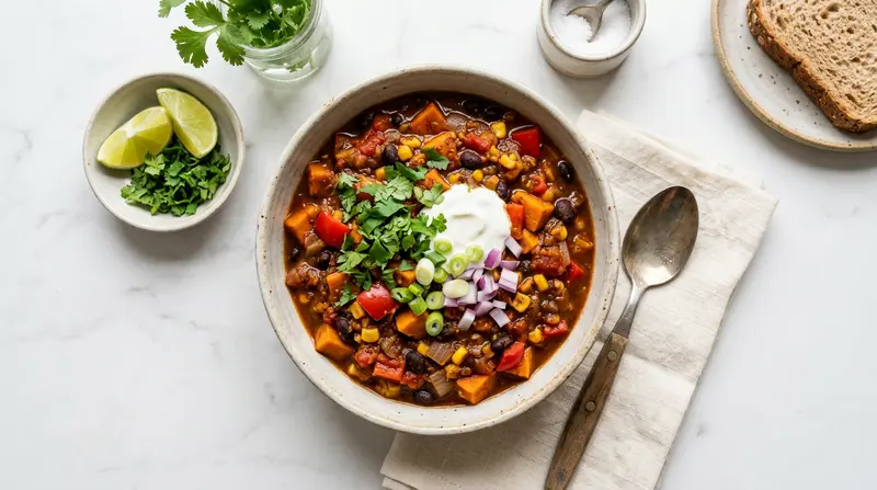 Sweet Potato and Black Bean Chili
