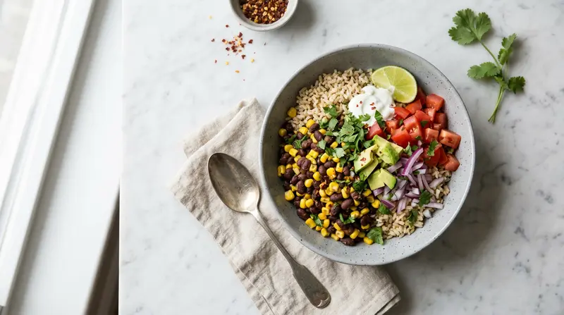 Black Bean & Corn Burrito Bowls