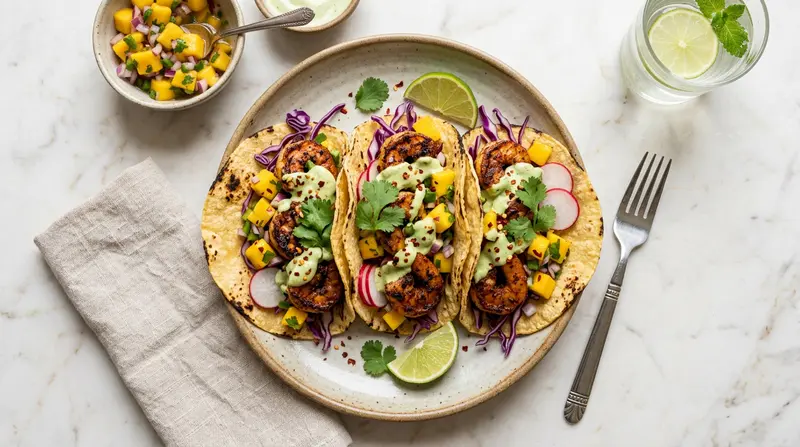 Shrimp and Mango Tacos