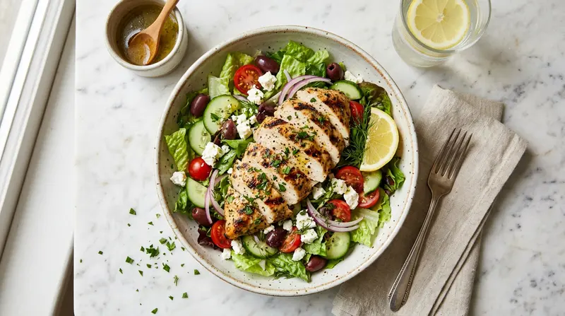 Grilled Chicken Greek Salad