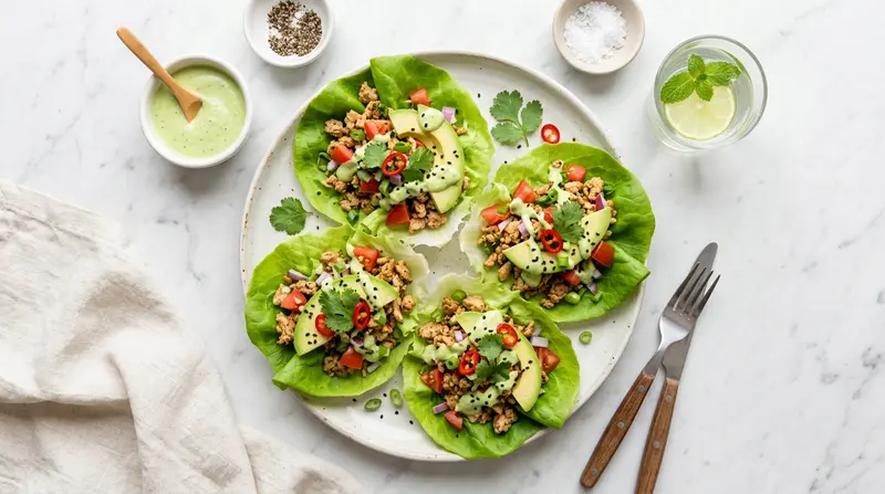 Turkey and Avocado Lettuce Wraps
