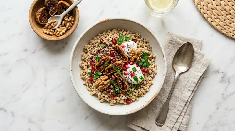 Barley Bowl with Dried Figs