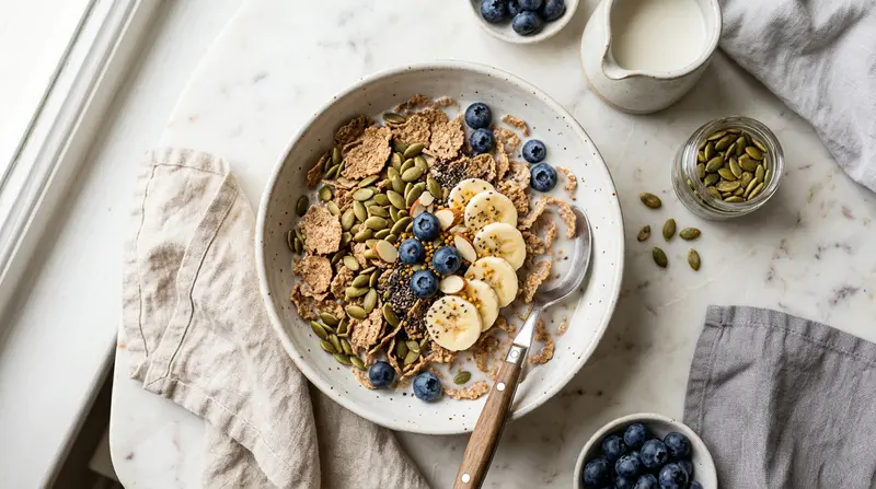Bran Cereal with Pumpkin Seeds