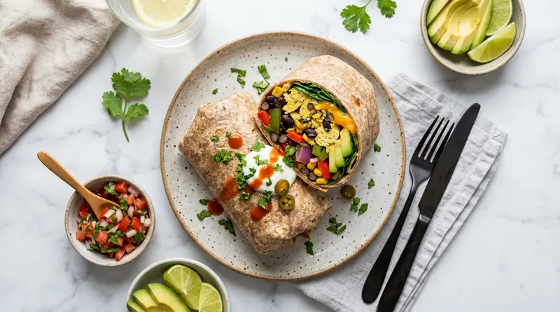 Black Bean Breakfast Burrito