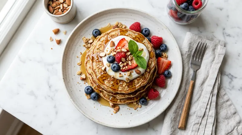 Whey Protein Oat Pancakes