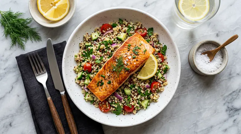 Pan-Seared Salmon with Quinoa